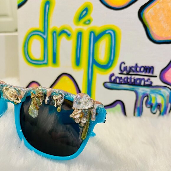 Cosmic Swirl Sunglasses by Drip Creations main image 4